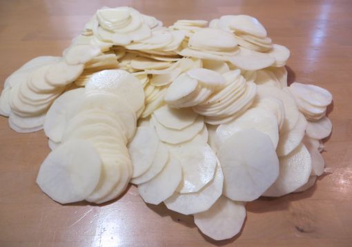 Scalloped Potatoes Thinly Sliced