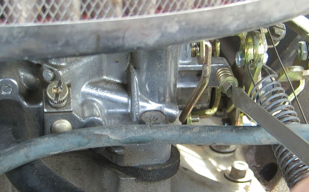 idle screw carburetor tune ford bronco
