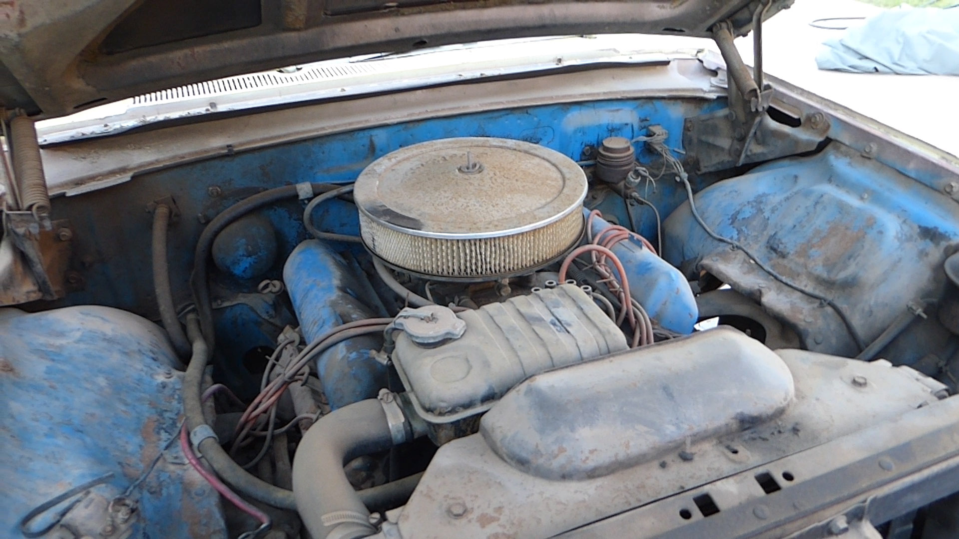 First look at the '63 Ford Galaxie fe 390 engine before restoration